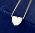 Heart Charm Pendant 925 Sterling Silver Plated Necklace Womens Jewellery Gift UK