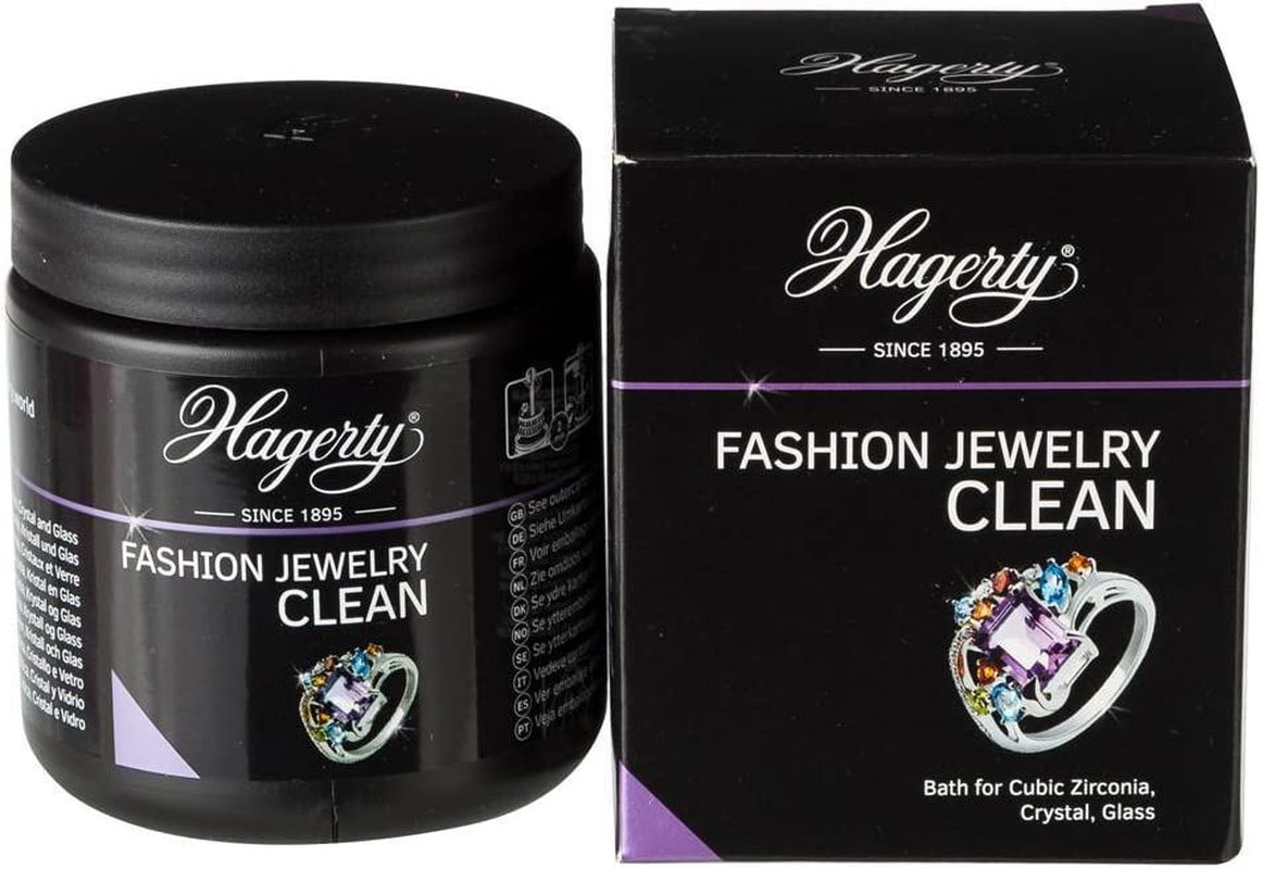 Hagerty Fashion Jewellery Clean Dip Bath 170Ml & Cloth Cleaning Polish Jewellery