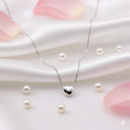The Amore Heart Pendant Necklace in 925 Sterling Silver - Loyalty & Love