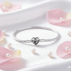 Eternal Love Snake Chain Bracelet in 925 Sterling Silver - Loyalty & Love