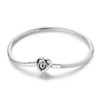 Eternal Love Snake Chain Bracelet in 925 Sterling Silver - Loyalty & Love