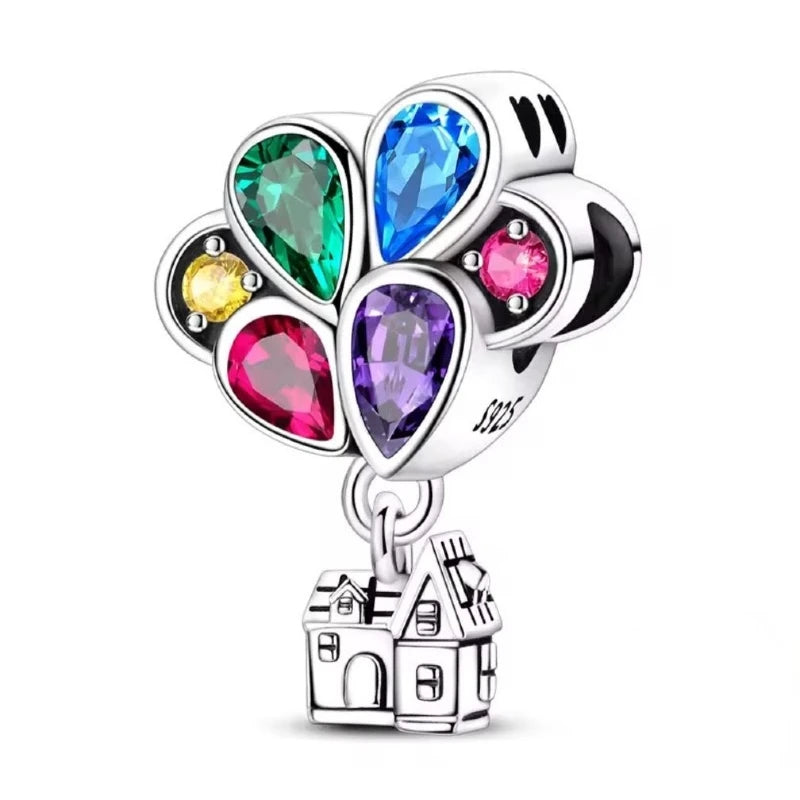Adventure House Balloon Charm in 925 Sterling Silver - Loyalty & Love