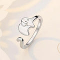 Women Girls Cute Elephant Adjustable Ring 925 Sterling Silver Jewellery Gift UK