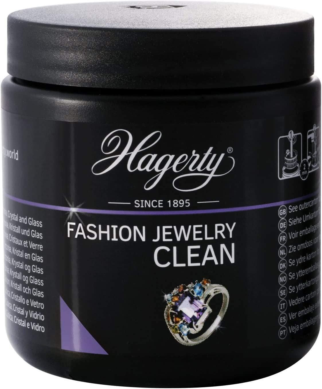 Hagerty Fashion Jewellery Clean Dip Bath 170Ml & Cloth Cleaning Polish Jewellery
