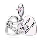 Forever & Always Sister Charm - Loyalty & Love