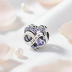 June Birthday Heart in 925 Sterling Silver - Loyalty & Love