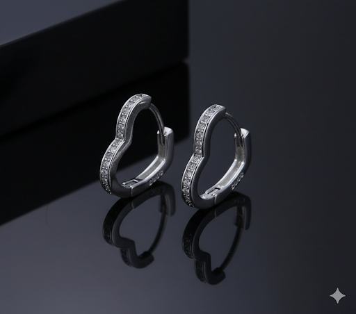 Crystal Heart Earrings