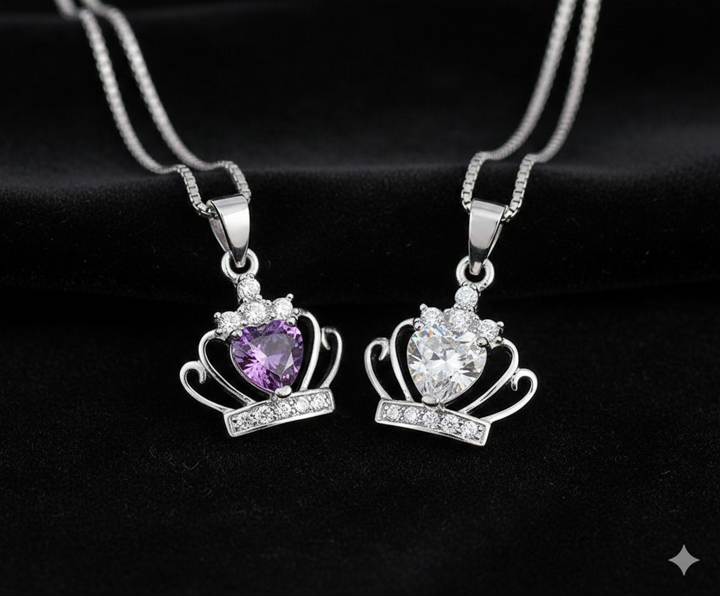 Crown Pendant Necklace